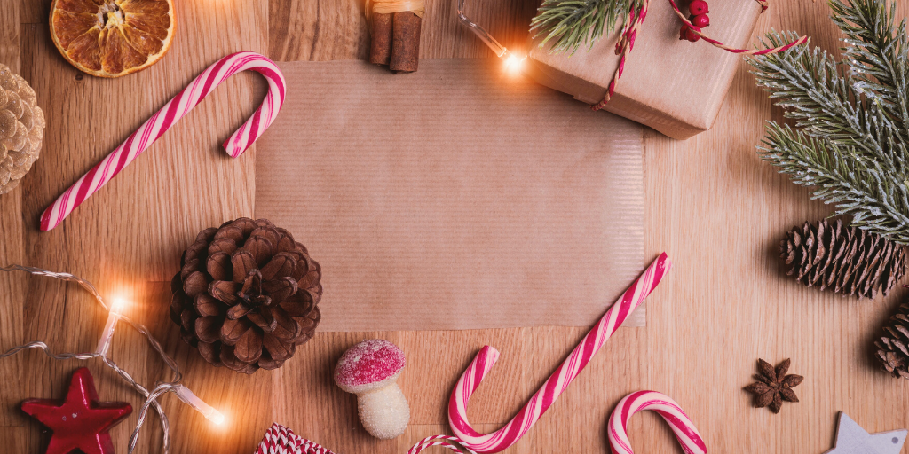 Christmas themed table