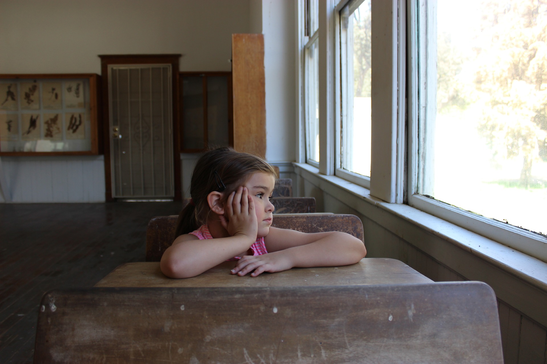 girl in classroom