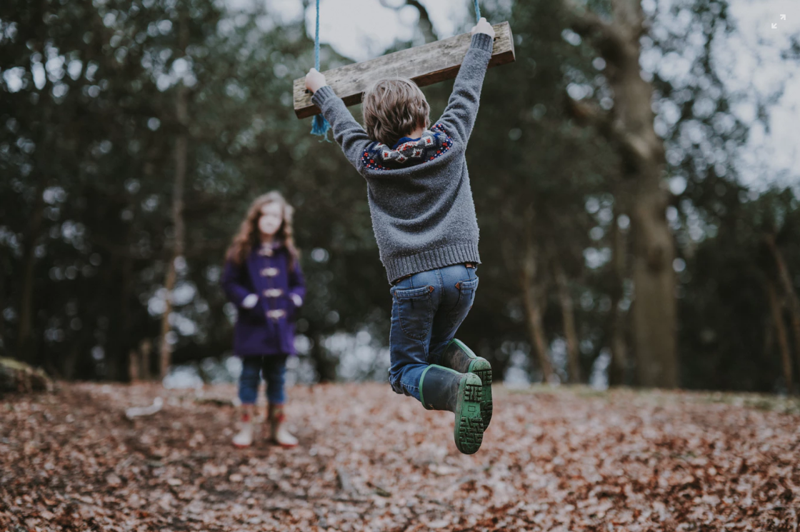 Child swinging